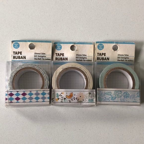 Decorating Scrapbook DIY Crafting Tape Set of 3 - Picture 1 of 7